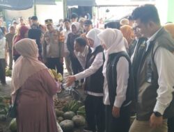 Gubernur Jatim Tinjau Pasar Kota Baru Bojonegoro, Kapolsek Bojonegoro Kota Hadiri dan Amankan Kegiatan