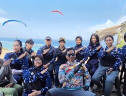Bangun Jiwa Kedirgantaraan Sejak Dini, Saka Dirgantara Lanud I Gusti Ngurah Rai Gelar Safari Dirgantara di Alam Paragliding Benoa