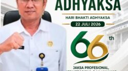Kepala Dinas PUPR Kobar Sampaikan Ucapan Selamat Hari Bhakti Adhyaksa ke-66