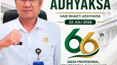 Kepala Dinas PUPR Kobar Sampaikan Ucapan Selamat Hari Bhakti Adhyaksa ke-66