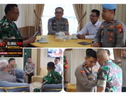Pererat Sinergitas TNI-Polri, Waka Polres Sukamara Silaturahmi ke Kodim 1014/Pangkalan Bun