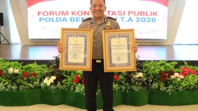 Polres Bengkulu Utara Raih Predikat WBK dan Pelayanan Prima dari Kapolri, Diserahkan Langsung oleh Irwasda Polda Bengkulu