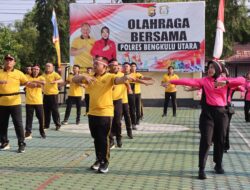 Rayakan HUT RI ke-81, Polres Bengkulu Utara Gelar Olahraga dan Lomba Seru