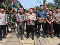 Resmikan Jembatan Merah Putih di Desa Lembah Duri, Polres Bengkulu Utara Siap Kawal dan Jaga Aset Strategis
