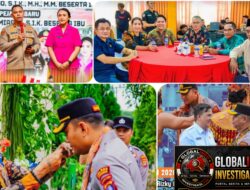 Bupati Rizky Aditya Putra Hadiri Acara Kenal Pamit Kapolres Lamandau