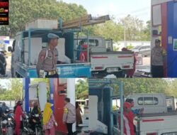 Polsek Kumai Pastikan Penyaluran BBM Subsidi di SPBU Berjalan Sesuai Aturan