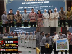 Kapolsek Arut Utara Hadiri Acara Kenal Pamit Kapolres Kotawaringin Barat