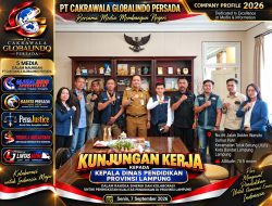 Branch Manager PT Cakrawala Globalindo Persada Bersama Tim Lakukan Kunjungan Kerja ke Kepala Dinas Pendidikan Provinsi Lampung