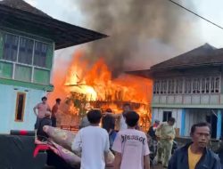 Kebakaran Rumah Warga Pekon Hujung Kecamatan Belalau Lampung Barat